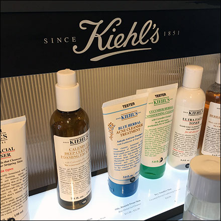 Kiehl's Cosmetics Lineup Countertop Display
