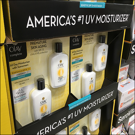 Olay Look-Twice-As-Young Pallet Display
