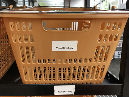 Returns Sorting Basket Cart System Concept