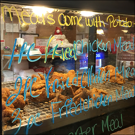 Hand-Lettered Buffet Sneeze Guard