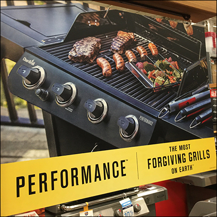 Char-Broil Performance Grill Signpost