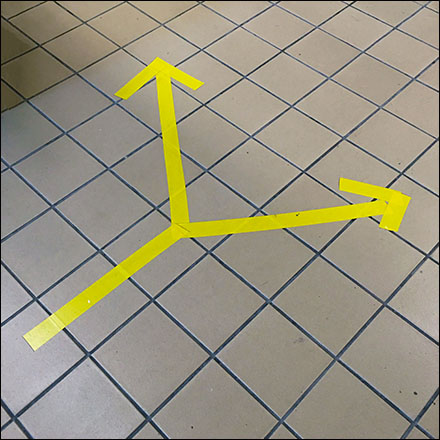 CoronaVirus Customer Flow Floor-Graphic