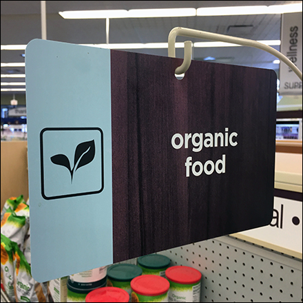 Organic Food Straight-Entry Sign-Arm