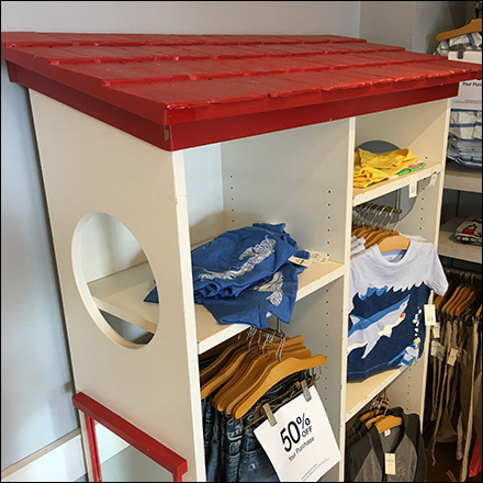 Shed Roof Clothes Rack In-Store