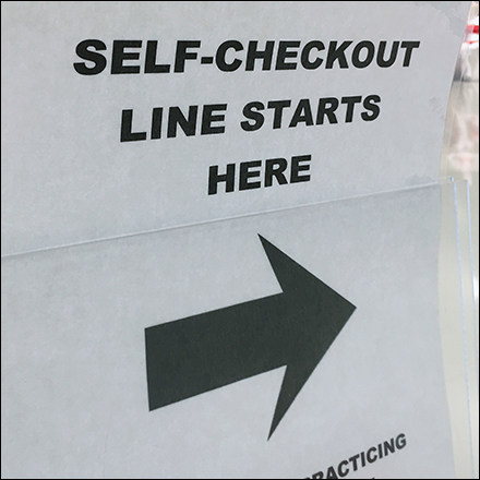 CoronaVirus Self-Checkout Line Directional