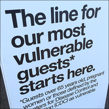 CoronaVirus Vulnerable VIP Guest Queue