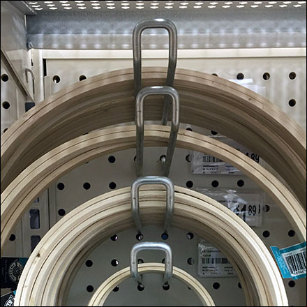 Concentric Pegboard Loop Hook Configuration