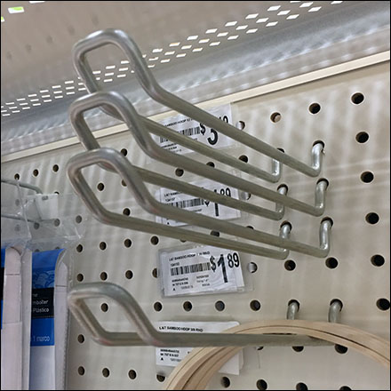 Concentric Pegboard Loop Hook Configuration