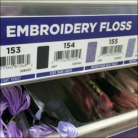 Comprehensive Embroidery Floss Display
