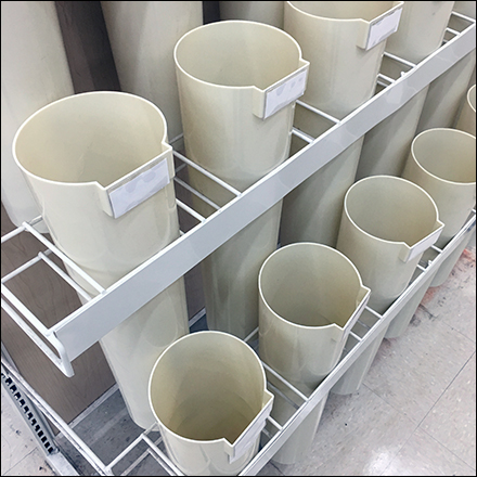 Plastic Flower Vase Endcap Display