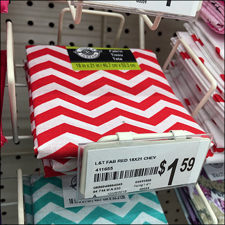 Pre-Cut-Fabric Cascade Display Rack