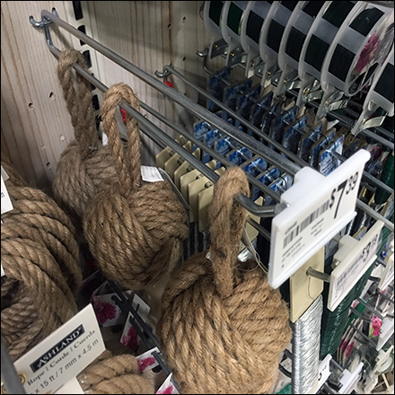 Monkey Fist Knot Merchandising Scan Hook