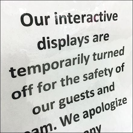 CoronaVirus Interactive Displays Shutdown