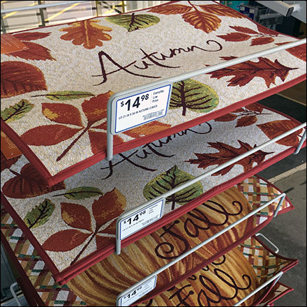Autumn Welcome Mat Angled Rack