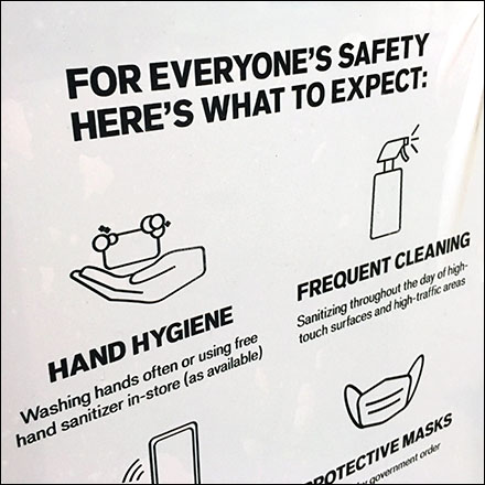 Express CoronaVirus Expectations Window Cling