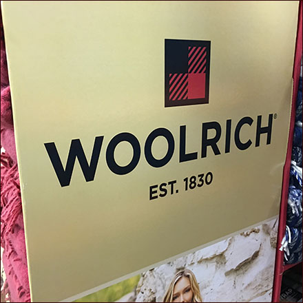 Woolrich Cozy Blanket Wrap Display