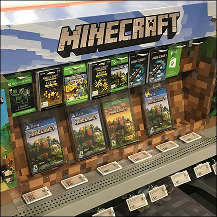 Explore Minecraft Merchandising Display