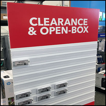 Open-Box Clearance Staging Sign Board