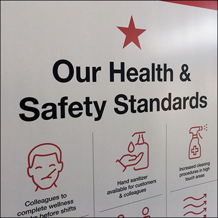 Macy's CoronaVirus Health Entry Sign