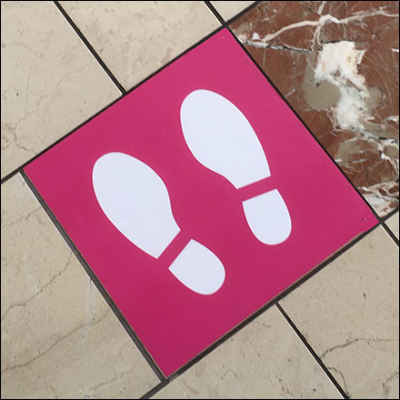 Mall Concourse Coronavirus Color-Coding