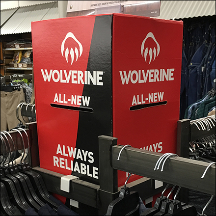Wolverine Apparel Rack Topper Dimensional