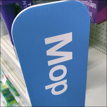 Mop-Aisle Category Definition Signs