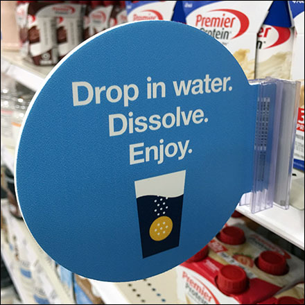 Water-Soluble Shelf-Edge Promo-Flag