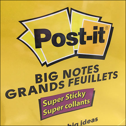 Twin-Hook Big-Note Post-It Merchandising