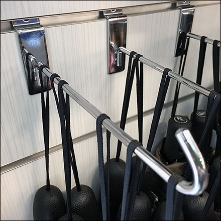 Nordstrom Rack Slatwall J-Hook Umbrella Merchandising