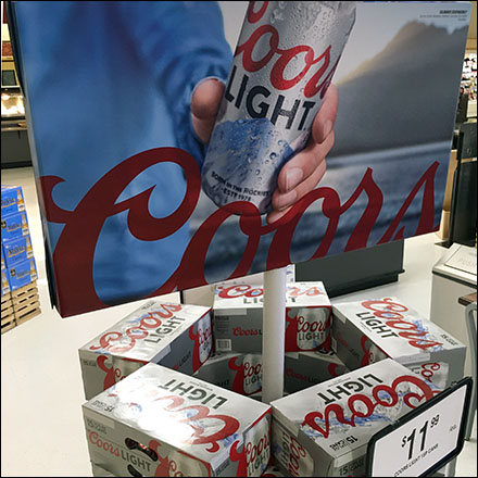 Coors Light Merchandising In-The-Round