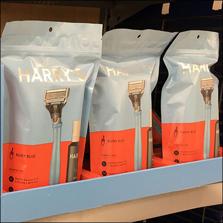 Harry's Shave-Kit-In-A-Bag MerchandisingHarry's Shave-Kit-In-A-Bag Merchandising