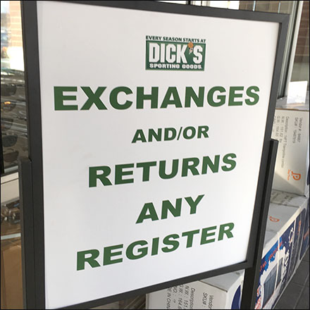 Dick's Any Register Returns And Exchanges
