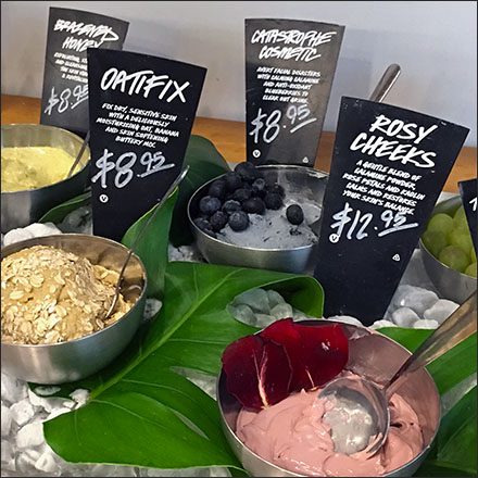 Lush Cosmetics Buffet Feature