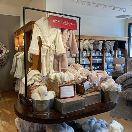 Teddy Bear Bath Robe Display