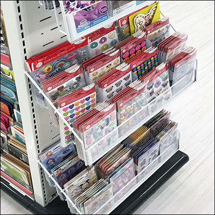 Greeting-Card Slotwall Endcap Display