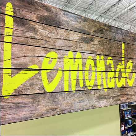 In-Store Rustic Lemonade-and-Tea Stand