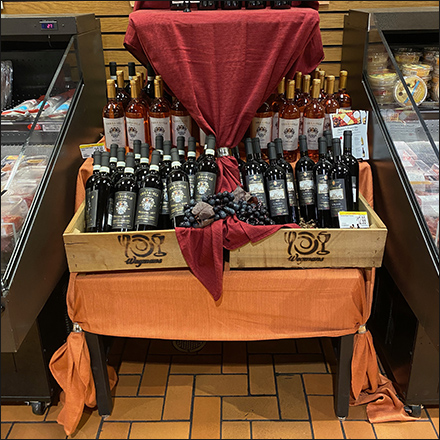 Fine-Wine Dual Table-Drape Merchandising