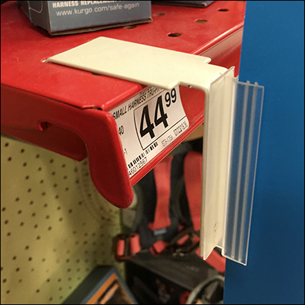 Crash-Tested Shelf-Edge Sign-Mount