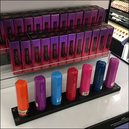 Colorful Rihanna Shelf-Edge Lipstick Lineups