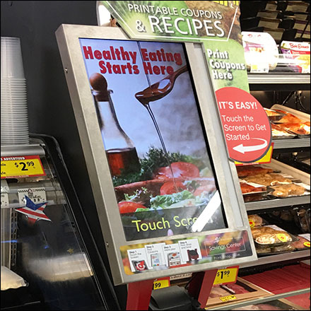 In-Store Saving-Center Touch-Screen Kiosk