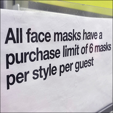 Face Mask Quantity Limit by Style