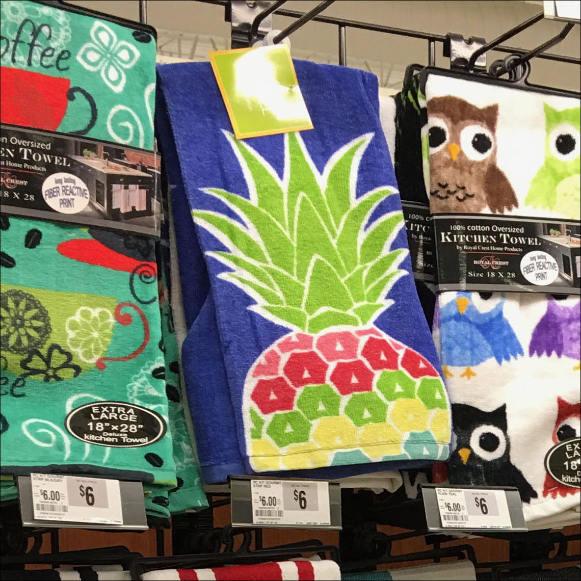 Kitchen-Towel Gridwall Merchandising Display