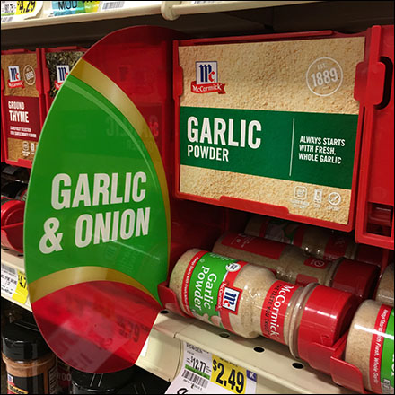 Weis McCormick Garlic Powder Auto-Feed Promo-Flag Square1