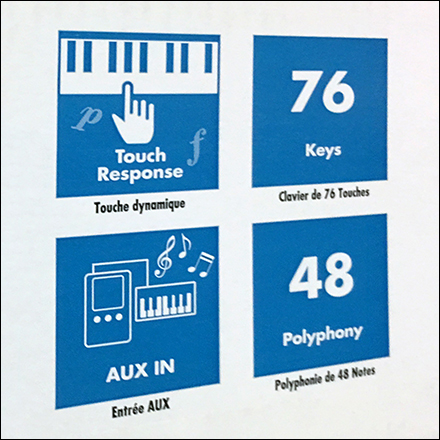Yamaha Keyboard Pictorial Features List