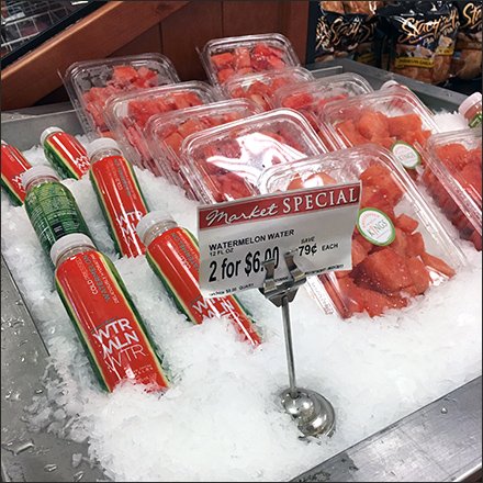 Iced Watermelon Water And Watermelon Adjacency