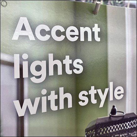 Accent-Light-Style Gondola Upright SignAccent-Light-Style Gondola Upright Sign