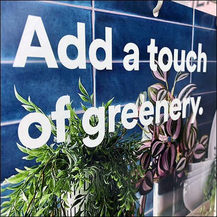 Add-Greenery Gondola Upright Sign