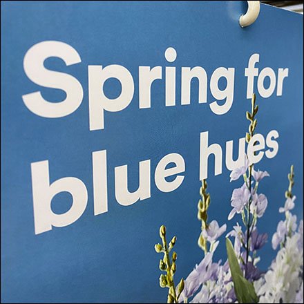 Spring-For-Blue Gondola Upright SignSpring-For-Blue Gondola Upright Sign