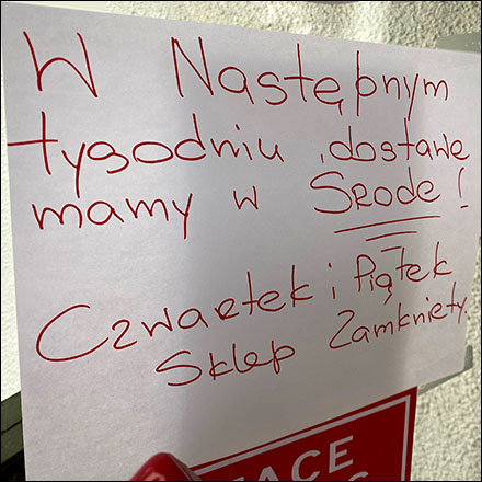 Ethnic Polish Face Mask Warning