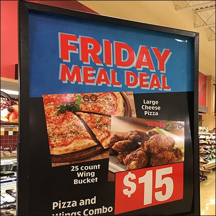 Towering Friday Meal Deal Display